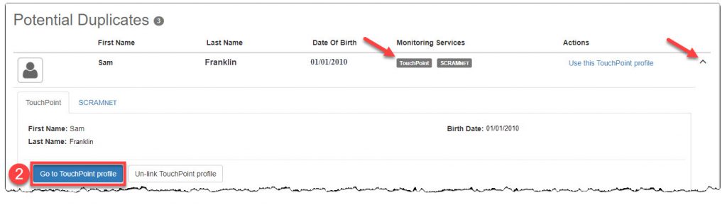 TouchPoint Add a New client page