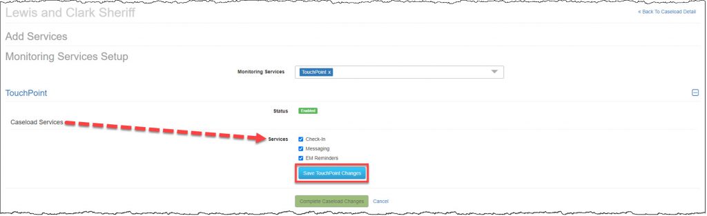 Caseload Detail page