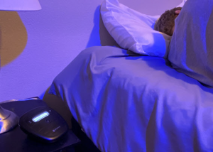 Image of Client Sleeping Next to Base Station (click to enlarge)