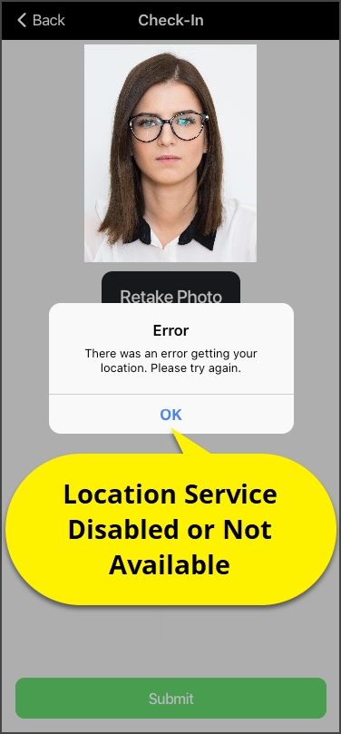 TouchPoint Client Application Check-In Error Message